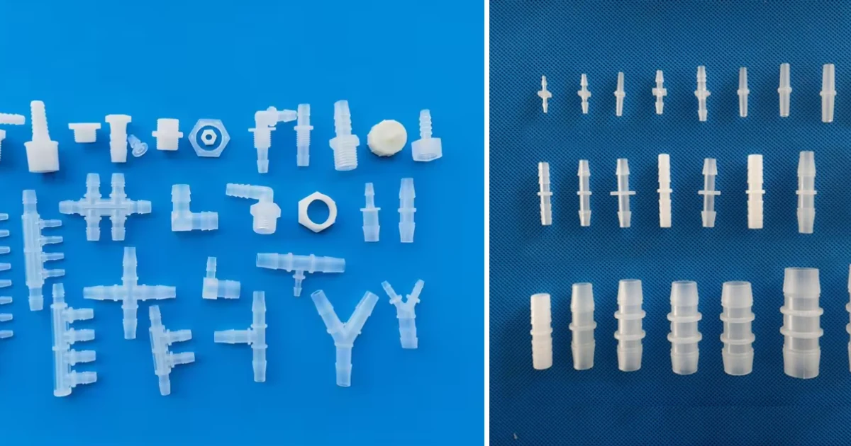 3D프린팅으로 제작한 투명 커넥터 부품들